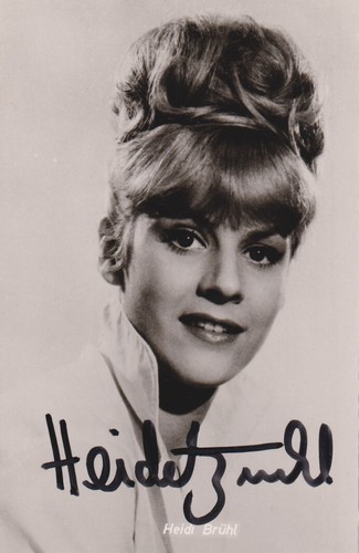 Heidi brühl autografo - heidi,