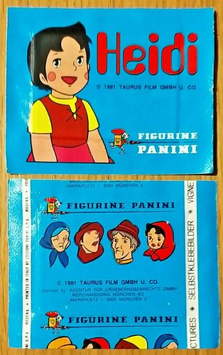 1981 panini bustina heidi - panini,