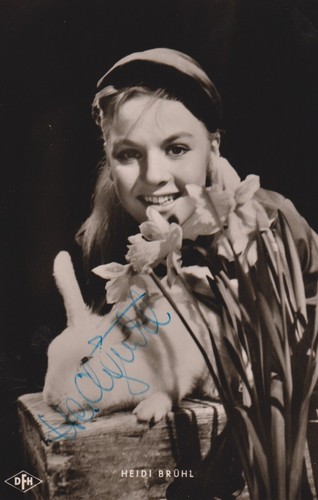 Heidi brühl autografo - heidi,