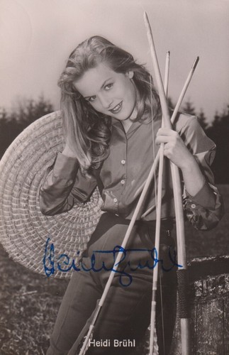 Heidi brühl autografo - brÜhl,