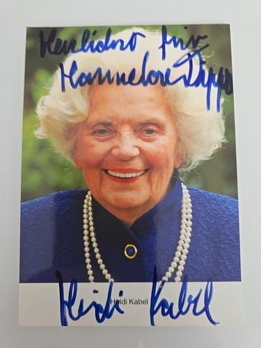 Heidi kabel autografo firmato - heidi,